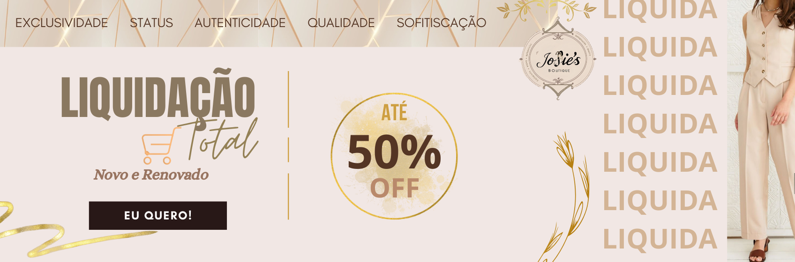 Banner para E-commerce Coleção Inverno Minimalista